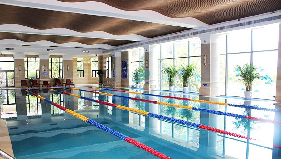 互太纺织会所室内标准游泳池